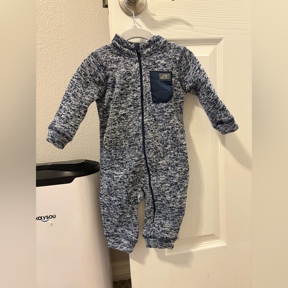 Eddie Bauer Navy Marled Kids One Piece - Picture 1 of 4